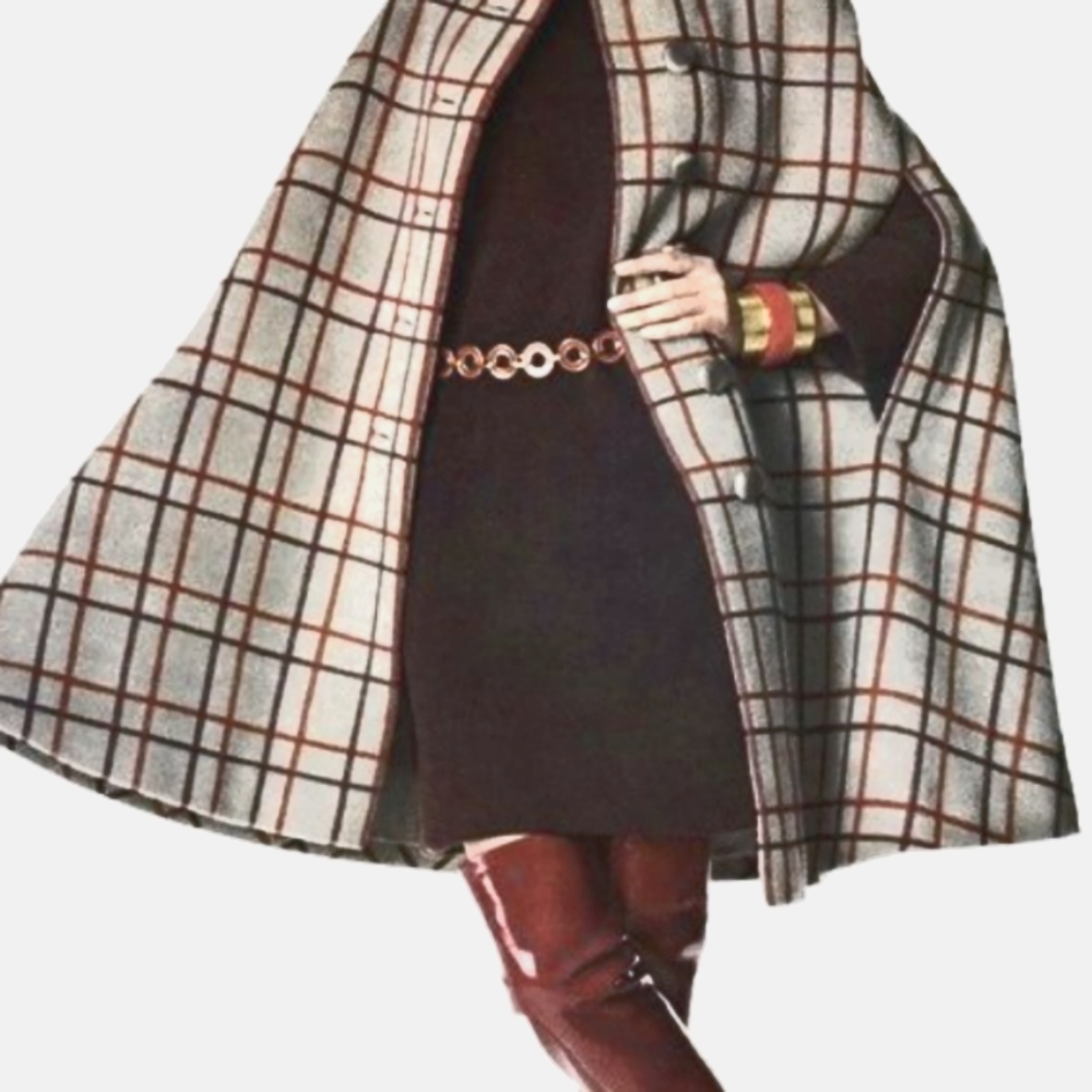 Vintage 60s Bespoke Cape Coat!